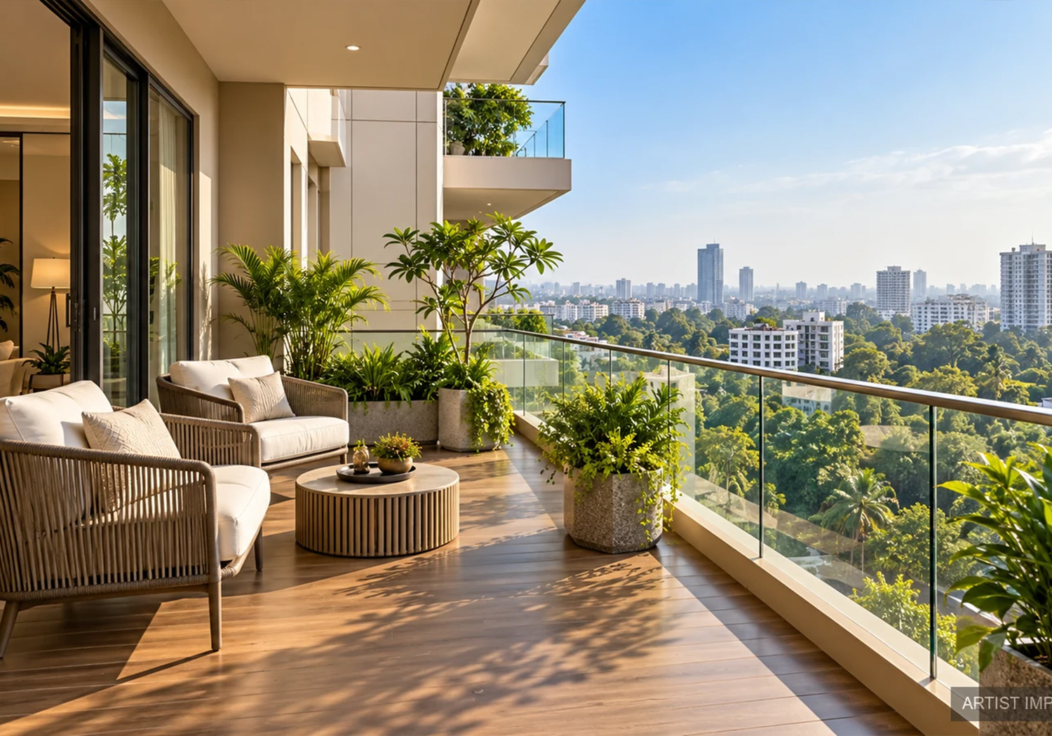 Lodha Hopefarm landscape — artistic impression